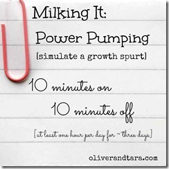 Milking It: Power Pumping | oliverandtara.com
