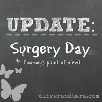 Update: Surgery Day - Momm'y Point of View | An update from the frenectomy on http://www.oliverandtara.com