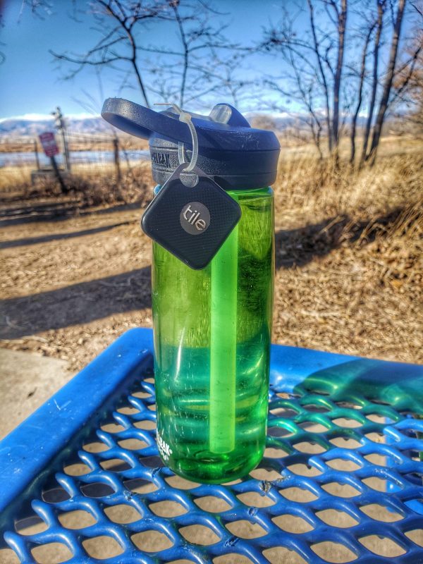 Using a TILE Pro to keep track of water bottles on adventures | oliverandtara.com