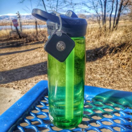 Using a TILE Pro to keep track of water bottles on adventures | oliverandtara.com